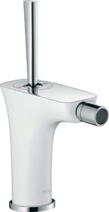 Bidetová baterie Hansgrohe PuraVida s výpustí bílá/chrom 15270400