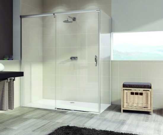 Boční zástěna ke sprchovým dveřím 75x200 cm Huppe Aura elegance chrom lesklý 401605.092.322