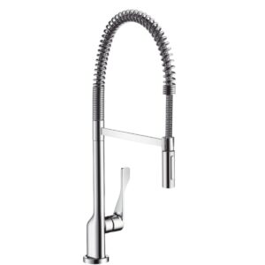 Dřezová baterie Hansgrohe Axor Citterio s vytahovací sprškou vzhled nerezu 39840800