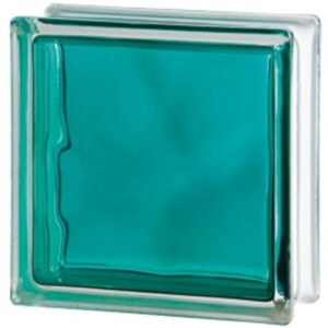 Luxfera Glassblocks turquoise 19x19x8 cm sklo 1908WBT
