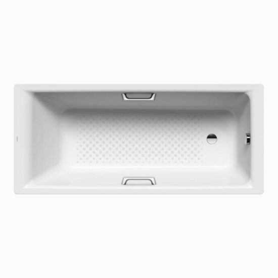 Obdélníková vana Kaldewei Puro Star 170x75 cm smaltovaná ocel celoplošný Antislip alpská bílá 255434010001