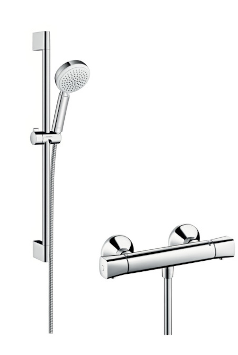 Sprchová baterie Hansgrohe Crometta 100 se sprchovým setem 150 mm bílá/chrom 27030400