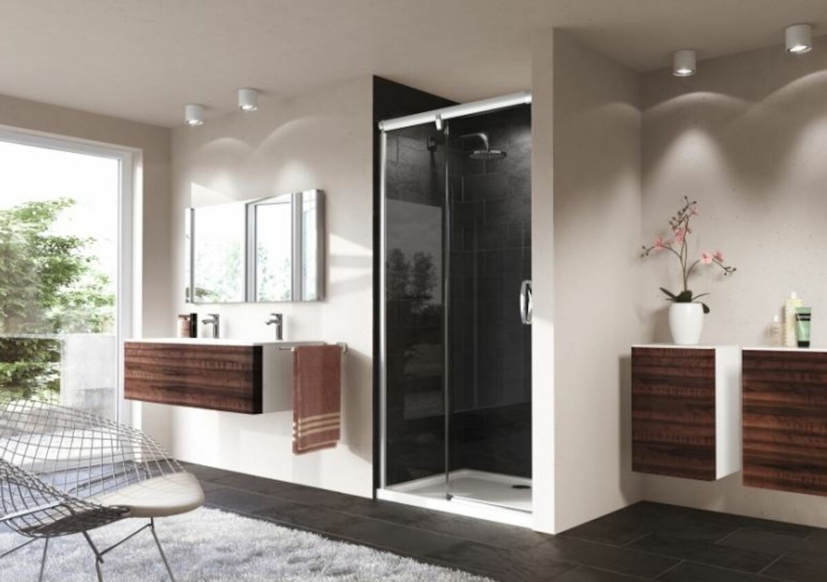 Sprchové dveře 120x190 cm levá Huppe Aura elegance chrom lesklý 401404.092.322