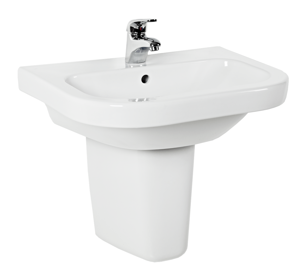 Umyvadlo Jika Deep 65x48 cm otvor pro baterii uprostřed H8126140001041