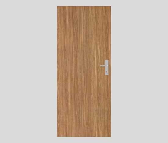 Bezpečnostní RC2 dveře Naturel Technické levé 80 cm ořech karamelový B2OK80L