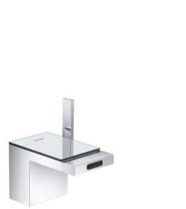 Bidetová baterie Hansgrohe Axor MyEdition s clic-clacem chrom/zrcadlové sklo 47210000