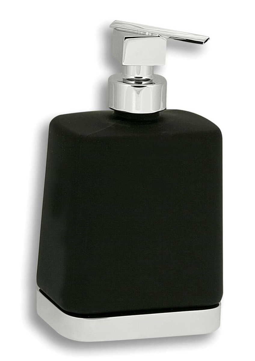 Dávkovač mýdla Novaservis Metalia 4 10 cm černá/chrom 6450