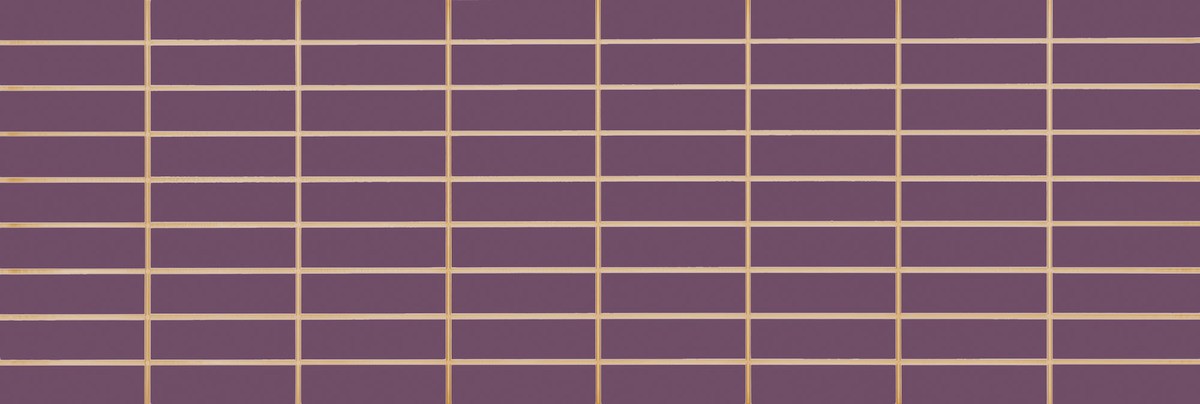 Dekor Fineza Velvet violeta prořez 25x73 cm lesk MVELVETVI