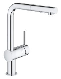 Dřezová baterie Grohe Minta s vytahovací sprškou chrom 30274000