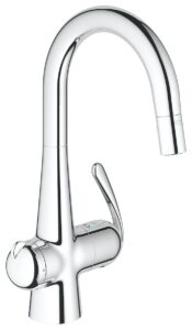 Dřezová baterie Grohe Zedra s vytahovací sprškou chrom 31203000