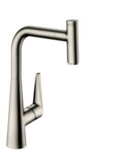 Dřezová baterie Hansgrohe Talis s vytahovací sprškou vzhled nerezu 73853800