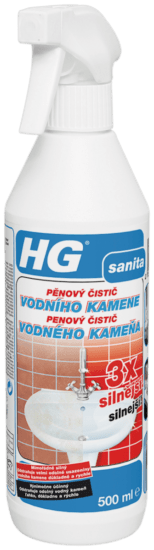 HG Pěnový čistič vodního kamene 3x silnější 0
