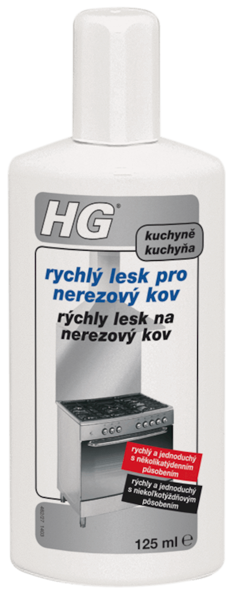 HG Rychlý lesk pro nerezový kov 125ml HGRLNK