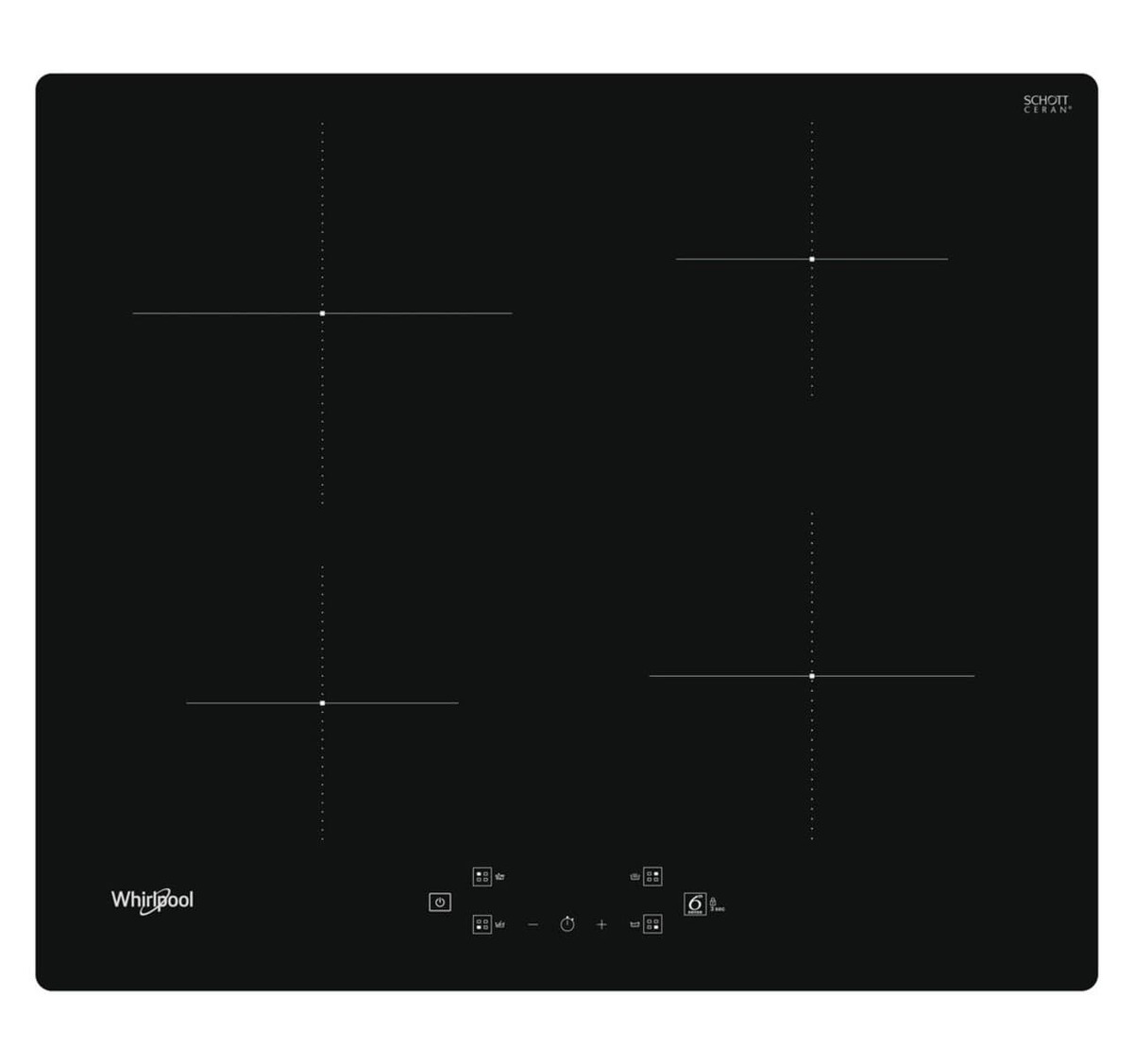 Indukční varná deska Whirlpool černá WSQ7360NE