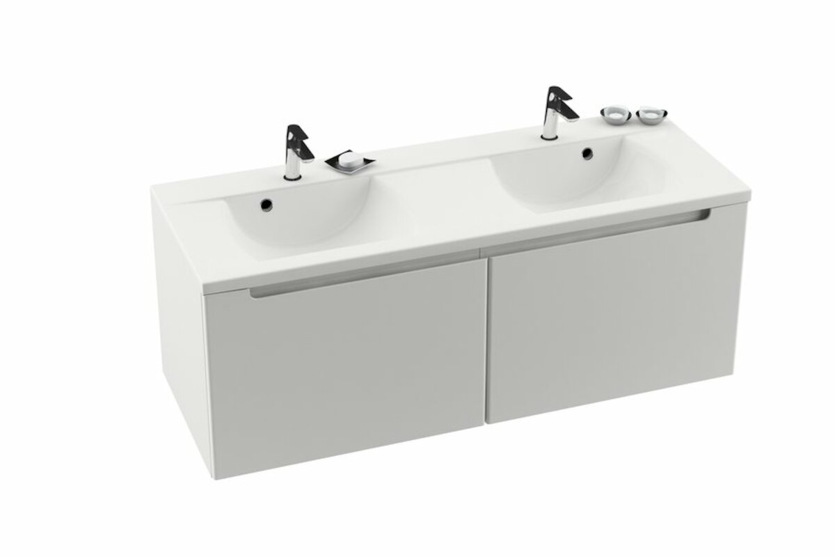 Koupelnová skříňka pod umyvadlo Ravak Classic 130x49 cm bílá X000000422