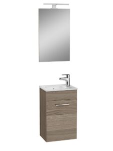 Koupelnová skříňka s umyvadlem zrcadlem a osvětlením Vitra Mia 39x61x28 cm cordoba MIASET40C