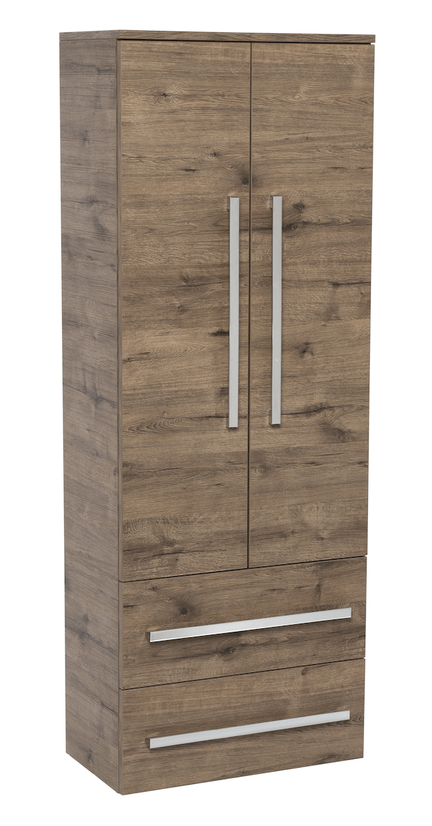 Koupelnová skříňka vysoká Naturel Cube Way 60x33 cm dub wellington CUBE2V60DW