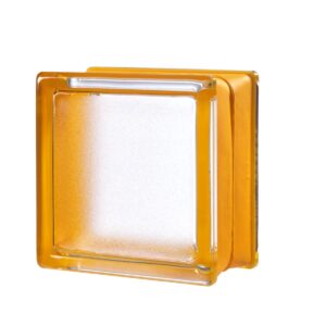 Luxfera Glassblocks MiniGlass meruňková 15x15x8 cm sklo MGSAPR