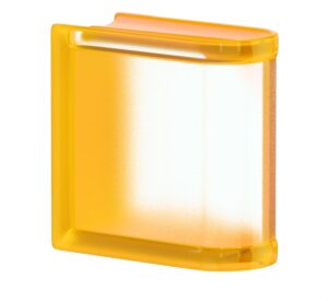 Luxfera Glassblocks MiniGlass meruňková 15x15x8 cm sklo MGSLEAPR
