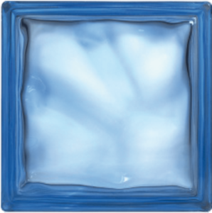 Luxfera Glassblocks blue 19x19x8 cm sklo 1908WBLUE