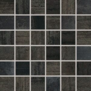 Mozaika Rako Rush černá 30x30 cm pololesk WDM06523.1