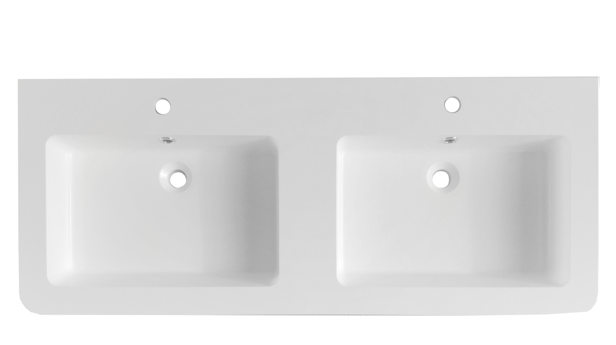 Nábytkové dvojumyvadlo Naturel Pavia Way 120x49 cm dva otvory pro baterii PA12049