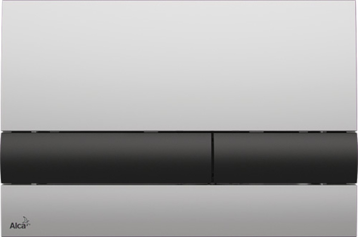 Ovládací tlačítko Alcaplast plast chrom mat M1712-8