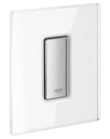 Ovládací tlačítko Grohe Skate Cosmopolitan sklo měsíční bílá 38846LS0