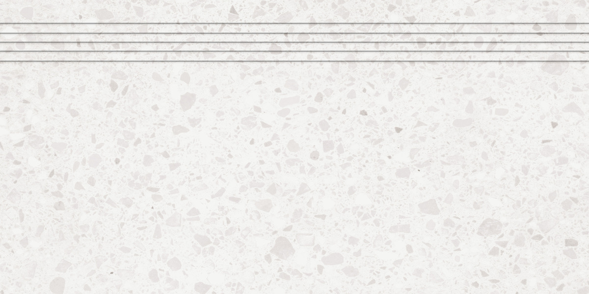 Schodovka RAKO Porfido bílá 30x60 cm mat / lesk DCPSE810.1
