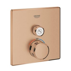 Sprchová baterie Grohe Grohtherm Smartcontrol bez podomítkového tělesa kartáčovaný Warm Sunset 29123DL0