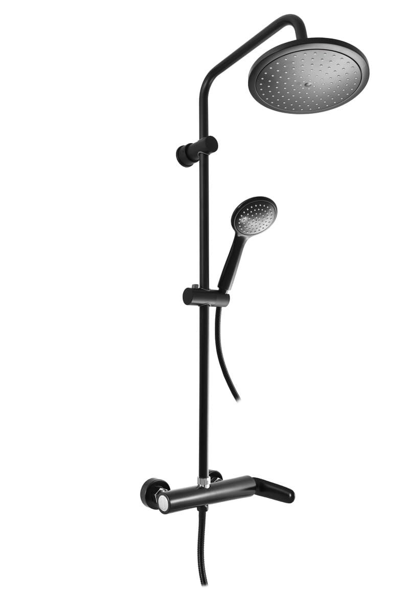 Sprchová baterie RAV SLEZÁK TIGRIS se sprchovým setem 150 mm černá matná/chrom TG182.5/3CMATC