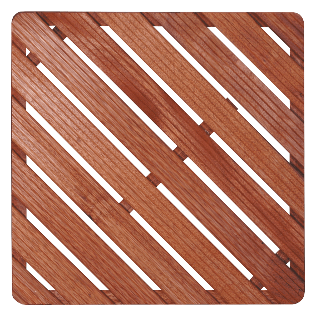Sprchová rohož Aris dřevo ČTVEREC 65x65x4cm ROHOZ80Q