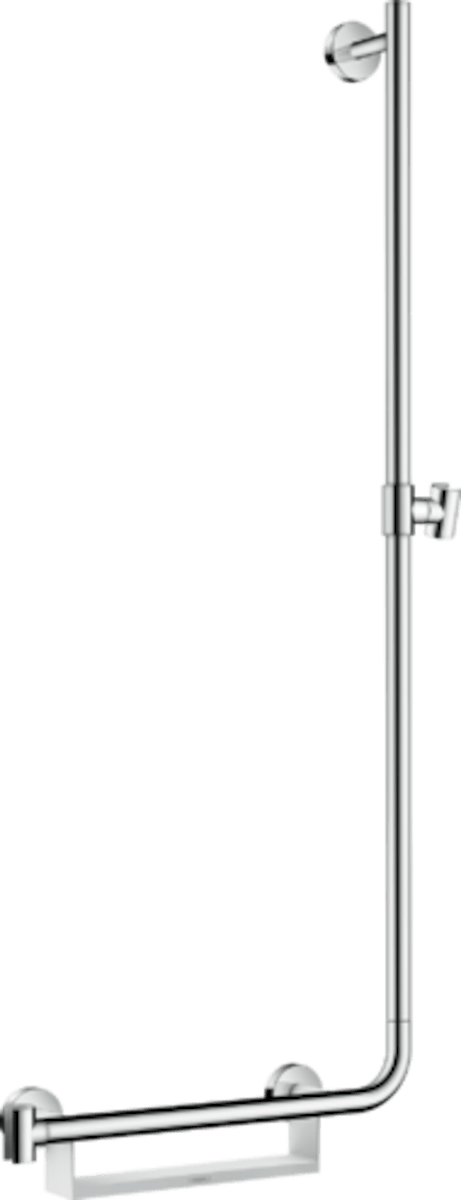 Sprchová tyč Hansgrohe Unica s mýdlenkou bílá/chrom 26404400