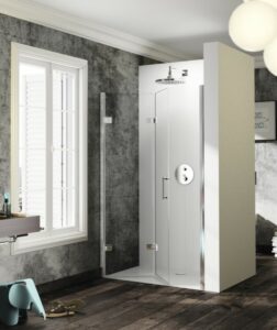 Sprchové dveře 100x200 cm levá Huppe Solva pure chrom lesklý ST4305.092.322