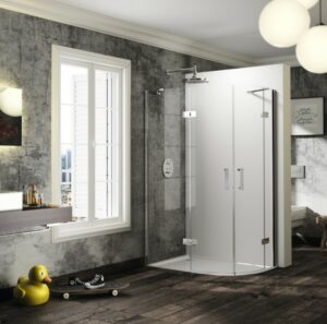Sprchové dveře 100x90x200 cm Huppe Solva pure chrom lesklý ST1803.092.322