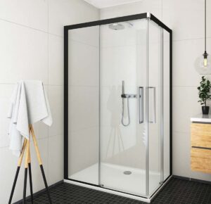 Sprchové dveře 110x205 cm pravá Roth Exclusive Line černá matná 560-110000P-05-02