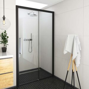 Sprchové dveře 130x205 cm pravá Roth Exclusive Line černá matná 565-130000P-05-02