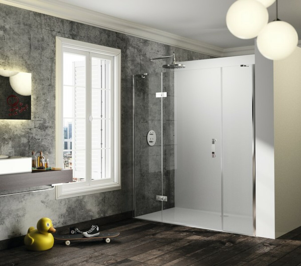 Sprchové dveře 170x200 cm levá Huppe Solva pure chrom lesklý ST1407.092.322