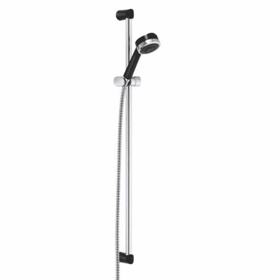 Sprchový set KLUDI ZENTA na stěnu černý/chrom 6084086-00