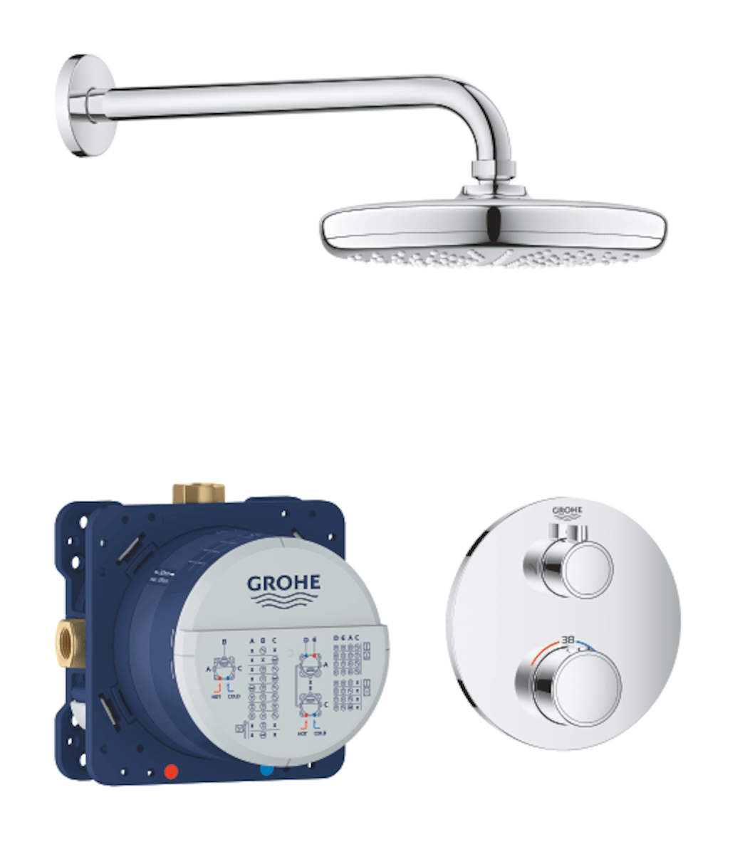 Sprchový systém Grohe Grohtherm včetně podomítkového tělesa chrom 34726000