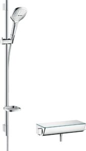 Sprchový systém Hansgrohe Raindance Select E na stěnu s termostatickou baterií chrom 27039000