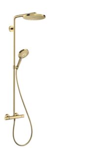 Sprchový systém Hansgrohe Raindance-Select s termostatickou baterií leštěný vzhled zlata 27633990