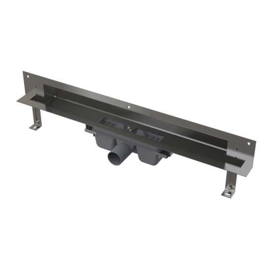 Sprchový žlab Alcaplast 105 cm nerez lesk pro vložení dlažby APZ5-TWIN-1050