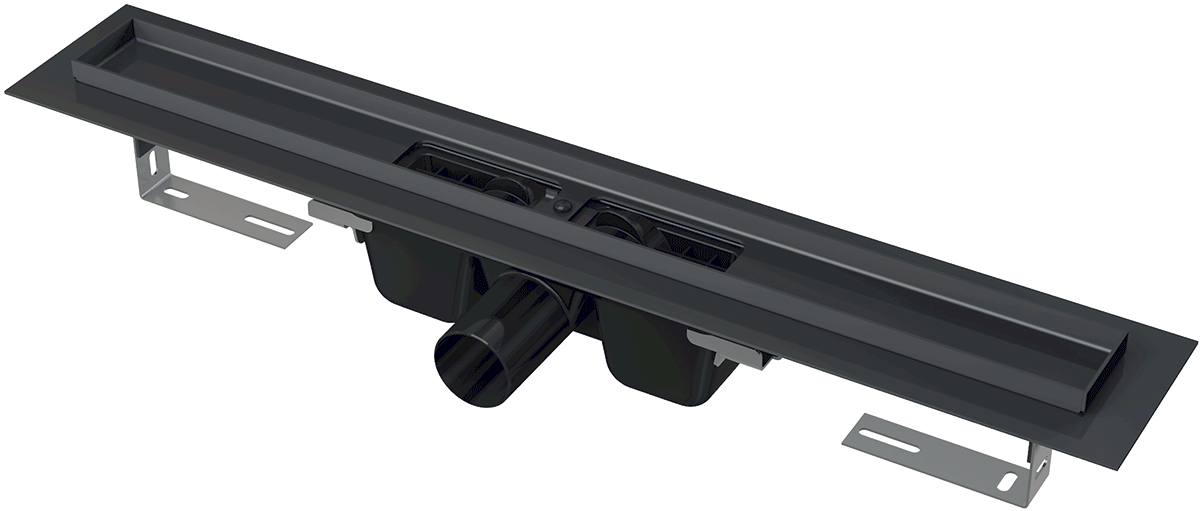 Sprchový žlab Alcaplast 55 cm nerez černá mat APZ1BLACK-550