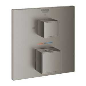 Termostat Grohe Grohtherm Cube bez podomítkového tělesa kartáčovaný Hard Graphite 24155AL0