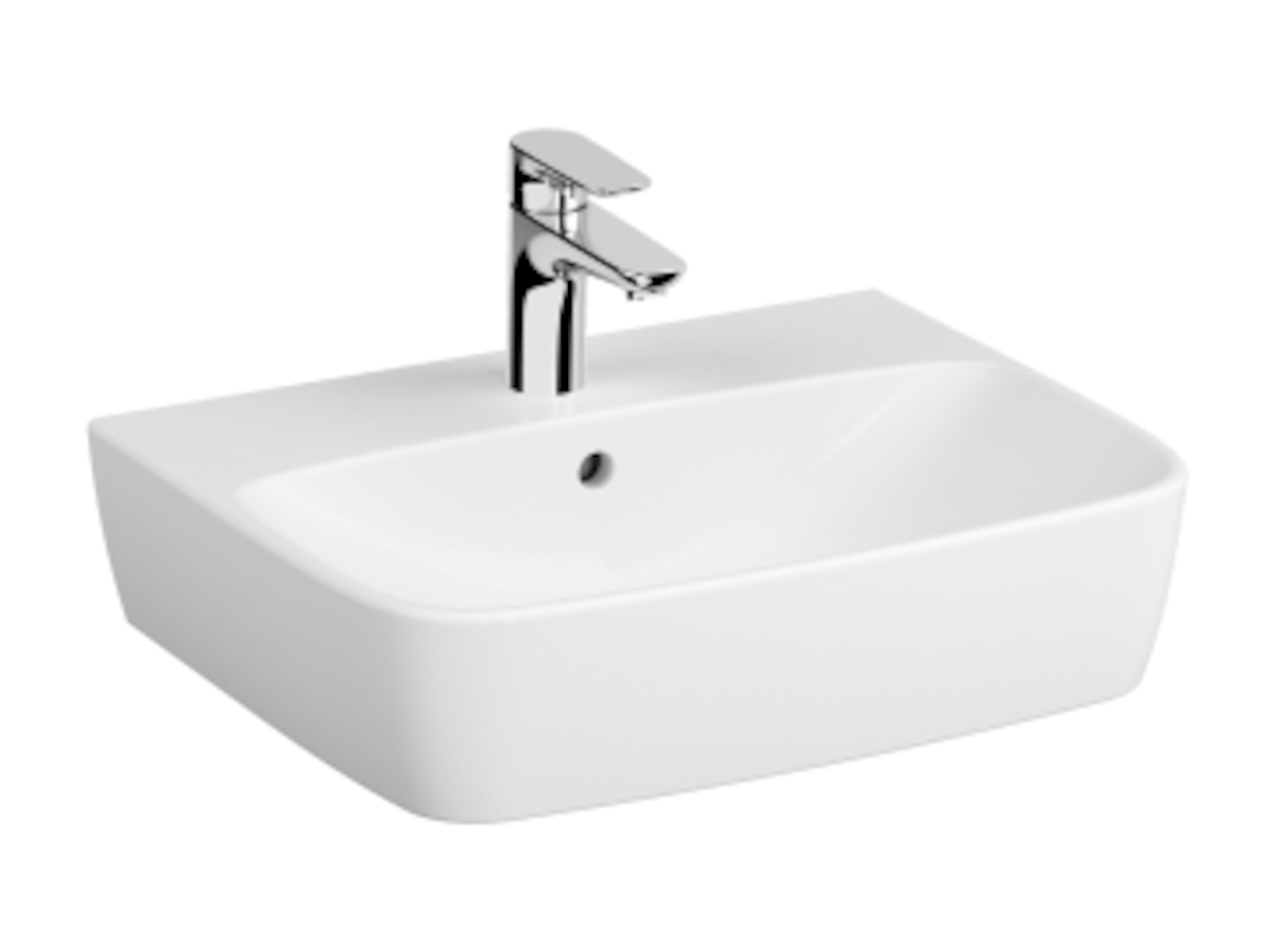 Umyvadlo na desku Vitra Shift 55x43 cm otvor pro baterii uprostřed 7076-003-0973