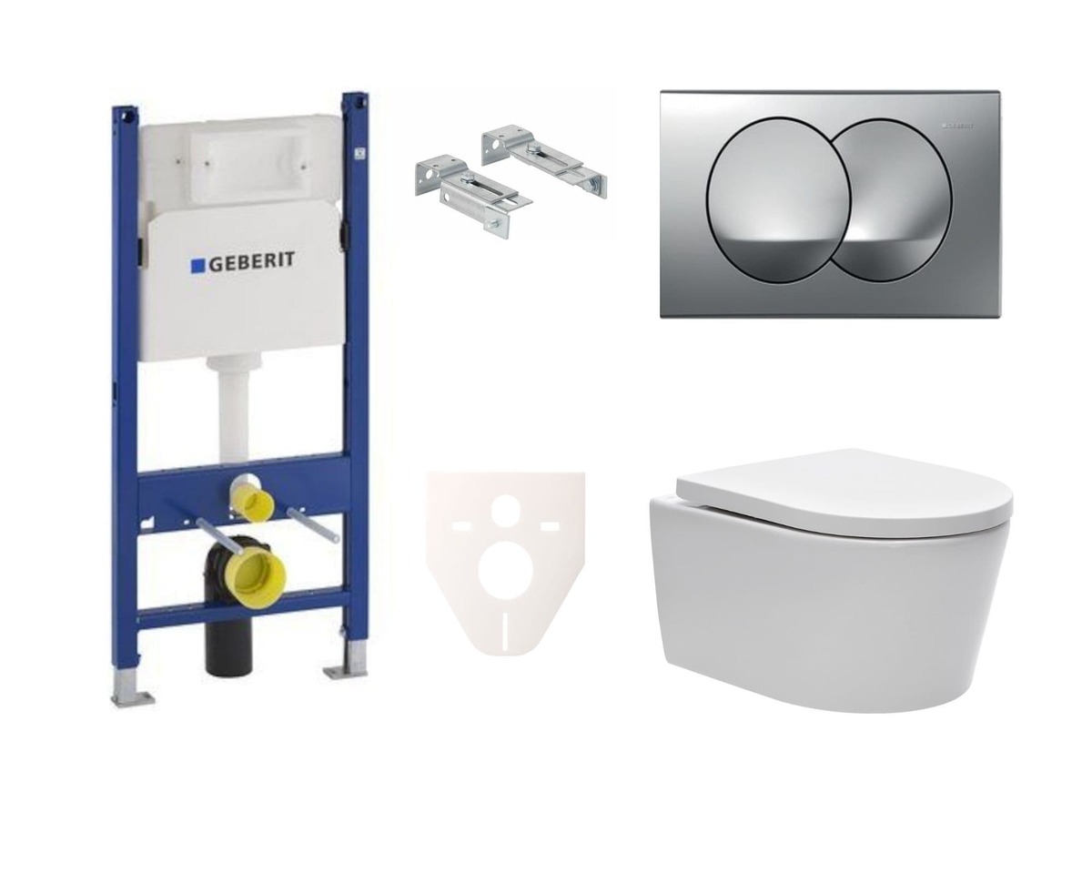 Závěsný WC set SAT Brevis do lehkých stěn/předstěnová SIKOGES7W72S