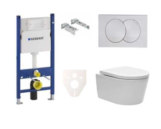 Závěsný WC set SAT Brevis do lehkých stěn/předstěnová SIKOGES7W7S