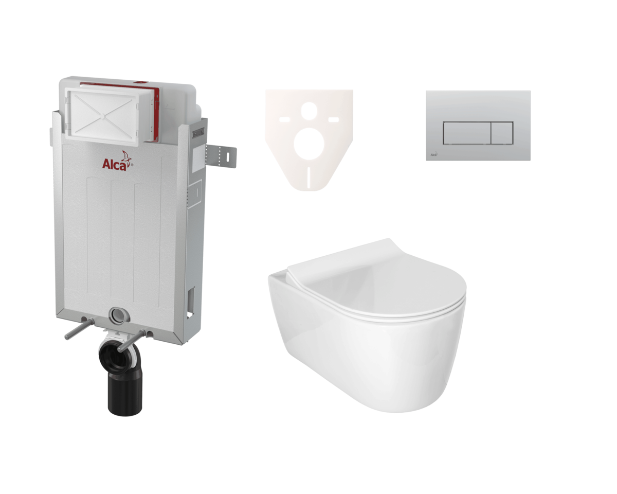 Závěsný set WC Glacera ALFA rim-ex