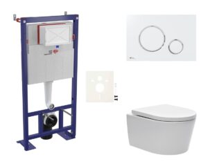 Závěsný wc set do lehkých stěn / předstěnová SAT Brevis SIKOSSBR70